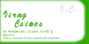 virag csipes business card